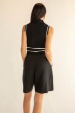 Sleeveless Collared Knit Tank - Image 3