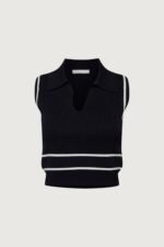 Sleeveless Collared Knit Tank - Image 4