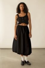 Cropped Open Knit Tank Top - Image 3