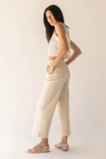 Cropped Open Knit Tank Top - Image 5