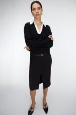 Contrast Collared Sweater