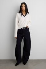 Contrast Collared Sweater - Image 6
