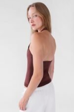Knit Halter Button Front Tank - Image 2