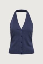 Knit Halter Button Front Tank - Image 6