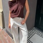 Slouchy Off The Shoulder Short Sleeve Sweater
