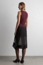 Sleeveless Knit Vest With Buttons - Image 6