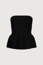 Knit Peplum Tube Top - Image 5