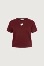 Short Sleeve Heart Sweater - Image 5