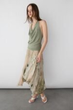 Knit Cowl Neck Halter Top - Image 4