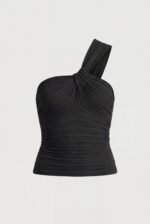 Knit One Shoulder Twist Front Tank - Image 6