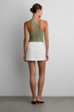Knit One Shoulder Twist Front Tank - Image 3