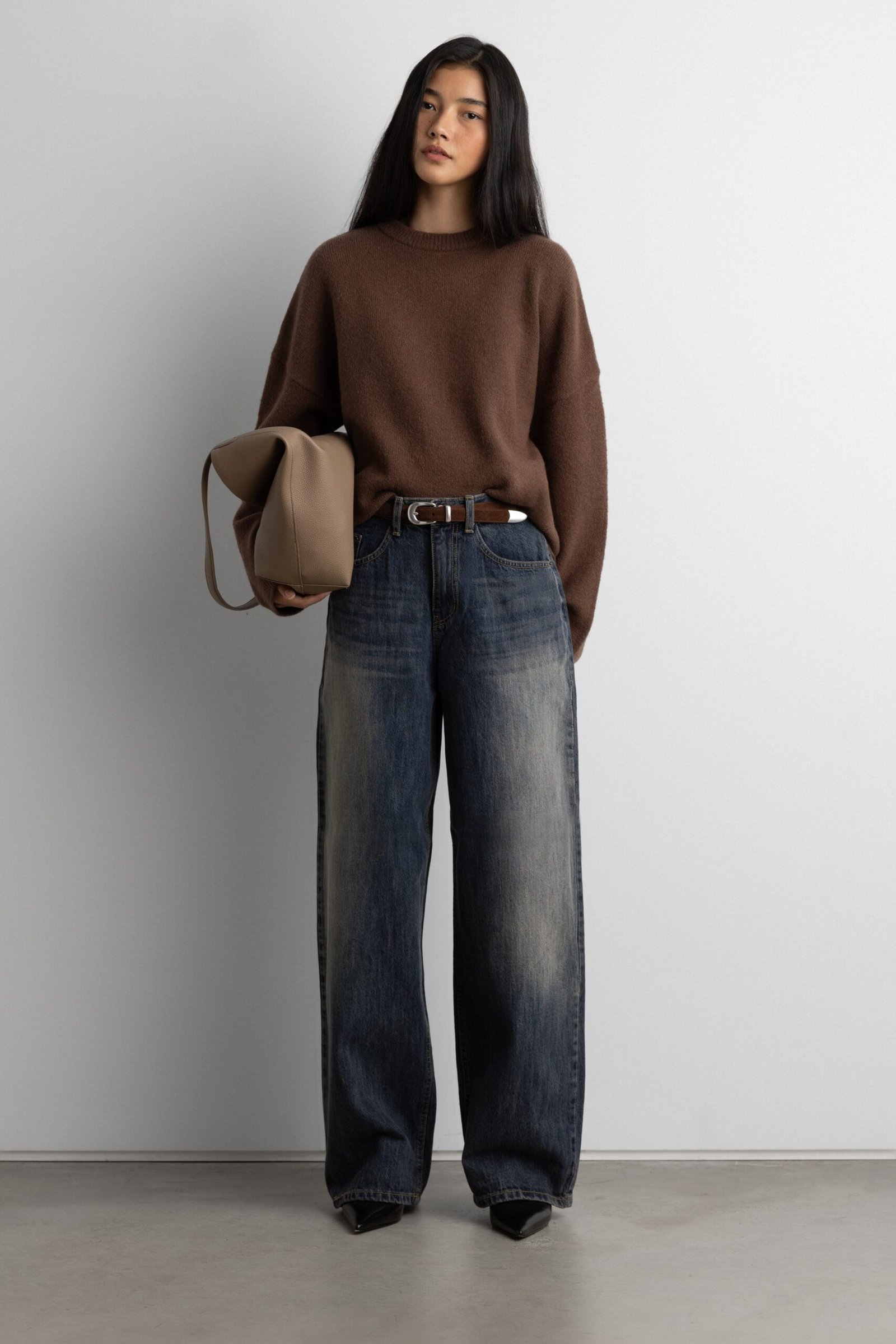 Sweater-7720_Major_Brown-1.jpg Crewneck Sweater - Image 1