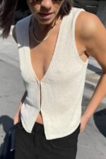 Open Front Knit Tank - Image 3