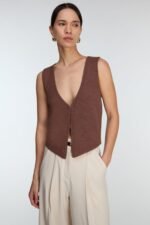 Open Front Knit Tank - Image 2