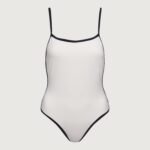 Contrast Detail One Piece Swimsuit