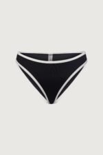 Contrast Detail Low-Rise Bikini Bottom