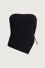 Cropped Tube Top With Side Slit - Image 3