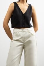 Button Front Tank