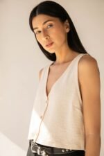 Button Front Tank - Image 6