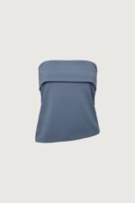 Tube Top With Fold-Over Detail - Image 3