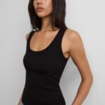 Ribbed Modal Scoop Neck Tank Top