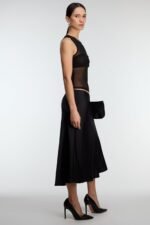 Mesh Tank Top With Ruched Bralette - Image 2