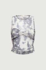 Mesh Tank Top With Ruched Bralette - Image 4