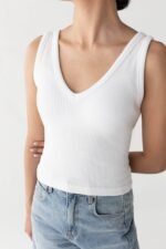 Ribbed Built-In Bra Top - Image 3