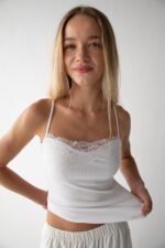 Lace Detail Camisole Tank Top - Image 5