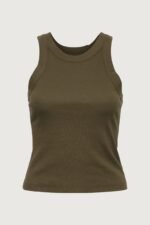 Ribbed High Neck Tank Top - Image 3