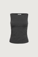 Ruched High Neck Tank Top - Image 5