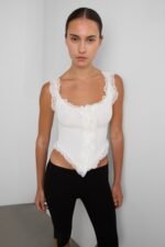 Ruffled Lace Tank Top - Image 2