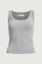Ribbed Scooped Neck Tank - Image 5