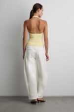 Ribbed Knit Halter Tank Top - Image 5