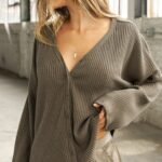 Relaxed V-Neck Cardigan