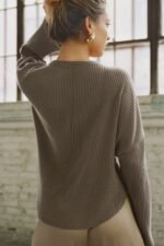 Relaxed V-Neck Cardigan - Image 3