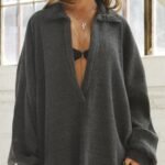Deep V Pullover