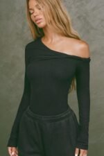Off Shoulder Twist Long Sleeve - Image 5