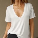 Plunge V Neck Tee