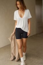 Plunge V Neck Tee - Image 3
