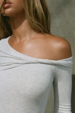 Off Shoulder Twist Long Sleeve - Image 2