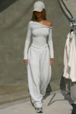 Off Shoulder Twist Long Sleeve - Image 4