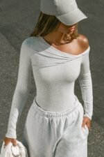 Off Shoulder Twist Long Sleeve - Image 5