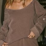 Slouchy Pullover Sweatshirt
