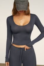 Scoop Neck Long Sleeve